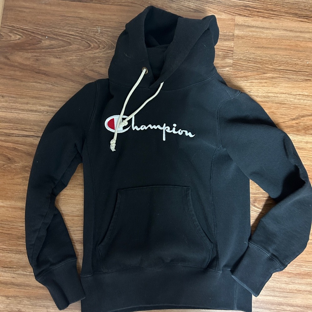 Champion Heavyweight Black Hoodie